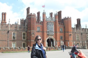Carol at Hampton Court